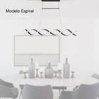 Lustre Pendente Moderno Espiral 90cm Led 32w 3000k Bivolt Pre