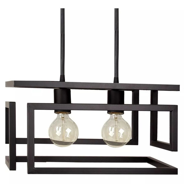 Lustre Pendente Moderno Industrial Infinity Duplo - Vesper