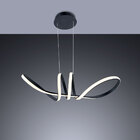 Lustre Pendente Moderno Led Curvas 42w Sala Quarto Cozinha Bi