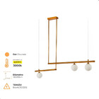 Lustre Pendente Moderno Luxo Jabuticaba Para Sala