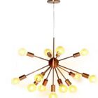 Lustre Pendente Moderno Sputnik Cobre - 13 Lâmpadas (não Incl