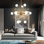Lustre Pendente Moderno Sputnik Gold Luxo