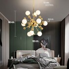 Lustre Pendente Moderno Sputnik Gold Luxo