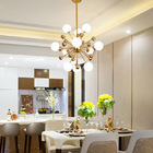 Lustre Pendente Moderno Sputnik Gold Luxo