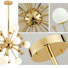 Lustre Pendente Moderno Sputnik Gold Luxo