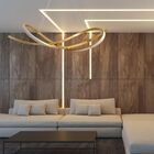 Lustre Pendente Momento Gold Infinito Dourado 35w 3000k Gmh D