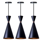 Lustre Pendente Moscou Para Mesa Balcão Gourmet: Preto Com Co