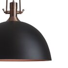Lustre Pendente Newline Naval 551 E27 Bivolt Preto / Cobre