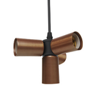 Lustre Pendente Nick Cobre Para 4 Lâmpadas Bivolt Taschibra