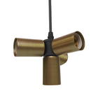 Lustre Pendente Nick Ouro Para 4 Lâmpadas Bivolt Taschibra