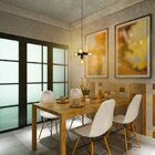 Lustre Pendente Nick Preto Para 4 Lâmpadas Bivolt Taschibra