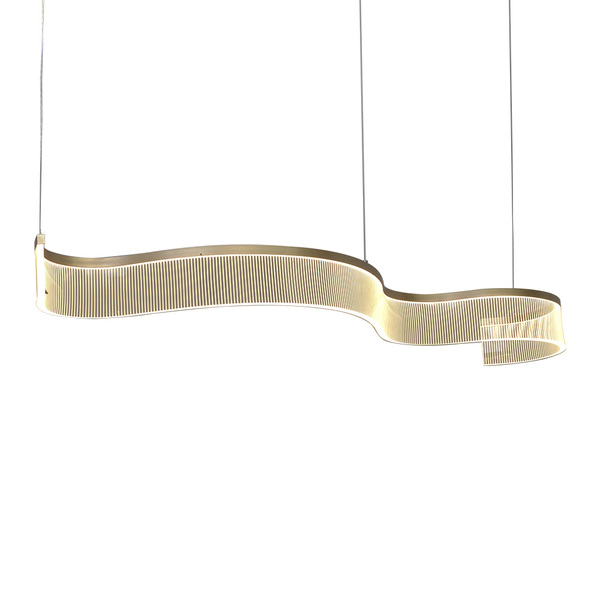 Lustre Pendente Nitrolux Acr-002d Dourado Led Bivolt