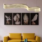 Lustre Pendente Nitrolux Acr-002d Dourado Led Bivolt