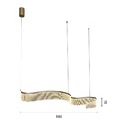 Lustre Pendente Nitrolux Acr-002d Dourado Led Bivolt