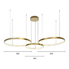 Lustre Pendente Nitrolux Ilusion-001d Dourado Led Bivolt