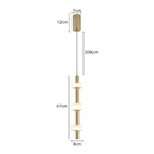 Lustre Pendente Nordecor Aus 2717 Ouro Champagne Led Bivolt O