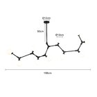 Lustre Pendente Nordecor Bheo Gr 2025 Preto G9 Bivolt