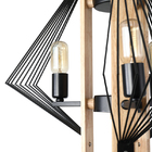 Lustre Pendente Nordecor Candle 2242 Preto E27 Bivolt - Único