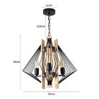 Lustre Pendente Nordecor Candle 2242 Preto E27 Bivolt - Único