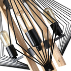 Lustre Pendente Nordecor Candle 2242 Preto E27 Bivolt - Único