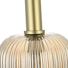 Lustre Pendente Nordecor Canne Oni 2915 Ouro Champagne E27 Bi