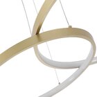 Lustre Pendente Nordecor Daire 2 Aros 2221 Bronze Led Bivolt