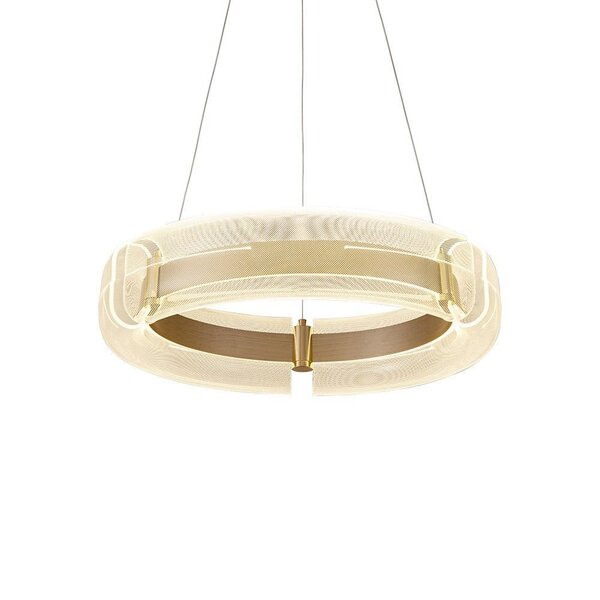 Lustre Pendente Nordecor Dalen 2959 60cm Ouro Brilho Bivolt D