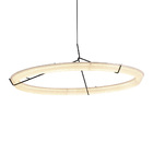 Lustre Pendente Nordecor Gise 2870 76cm Preto Led Bivolt