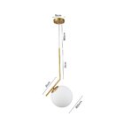 Lustre Pendente Nordecor Globe 2104 Dourado E27 Bivolt
