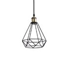 Lustre Pendente Nordecor Gradeado Diamante 2095 Preto E27 Biv