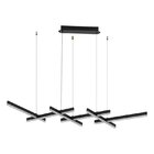 Lustre Pendente Nordecor Hash 2160 Preto Led Bivolt