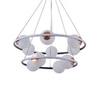 Lustre Pendente Nordecor Hoop Duo 2309 Preto / Cobre E27 Led