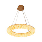 Lustre Pendente Nordecor Jou 2771 60cm Dourado Brilho Led Biv