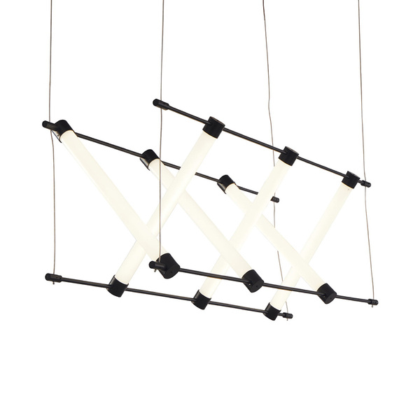 Lustre Pendente Nordecor Juli 2731 Preto Led Bivolt
