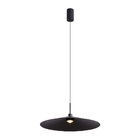 Lustre Pendente Nordecor Kale Dre 2864 38cm Preto Led Bivolt