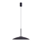 Lustre Pendente Nordecor Kale Ger 2860 38cm Preto Led Bivolt