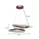 Lustre Pendente Nordecor Kile 2093 Marrom Led Bivolt