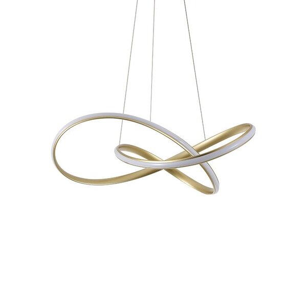 Lustre Pendente Nordecor Labra 2165 Bronze Led Bivolt