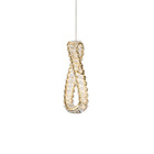 Lustre Pendente Nordecor Lezie In 2740 Ouro Brilho Led Bivolt