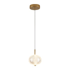 Lustre Pendente Nordecor Luse 2794 Ouro Champagne Led Bivolt