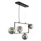 Lustre Pendente Nordecor Modular Jabuticaba 2380 Preto G9 Biv