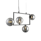 Lustre Pendente Nordecor Modular Jabuticaba 2380 Preto G9 Biv