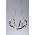 Lustre Pendente Nordecor Musi 2085 Marrom Led Bivolt