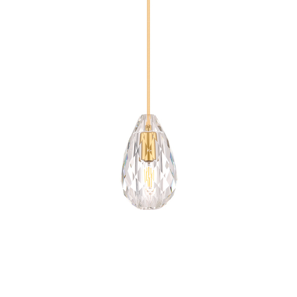 Lustre Pendente Nordecor Nitt 2587 Ouro Fosco E14 Bivolt