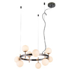 Lustre Pendente Nordecor Romai Cin 2197 Preto Ônix / Dourado
