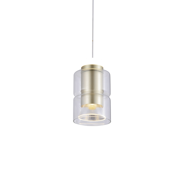 Lustre Pendente Nordecor Roz 2698 Dourado Fosco Led Bivolt Do