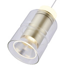 Lustre Pendente Nordecor Roz 2698 Dourado Fosco Led Bivolt Do