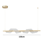 Lustre Pendente Nordecor Ruban Ori 2487 Dourado Led Bivolt