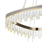 Lustre Pendente Nordecor Stenna 2896 Ouro Brilho Led Bivolt