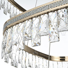 Lustre Pendente Nordecor Stenna 2897 Ouro Brilho Led Bivolt